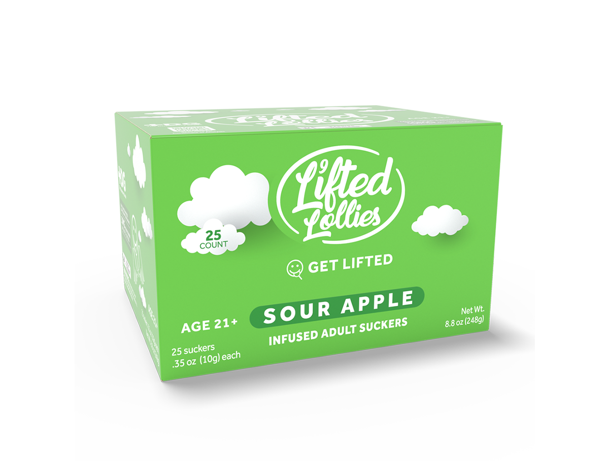 Sour Apple Infused Suckers